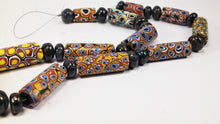 Load image into Gallery viewer, Venetian Antique Millefiori Beads with Sapphire
