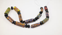 Load image into Gallery viewer, Venetian Antique Millefiori Beads with Sapphire
